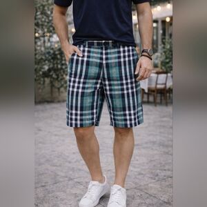 Billabong | Men's Plaid Flat Front Shorts, Size 34